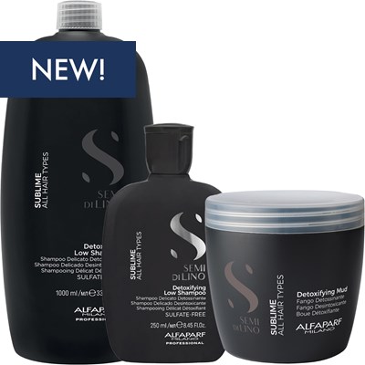 Alfaparf Milano Semi Di Lino Sublime Detoxifying Shampoo Launch Kit 7 pc.