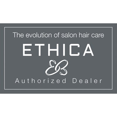 Ethica Salon Window Clings - White/Silver