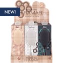 Framar Plaid Hair Day Detangle Brush Display 9 pc.