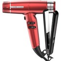 gama.professional Purchase iQ Lite Red Hairdryer, Get Straightener FREE! 2 pc.